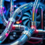 Flush custom PC water cooling loop